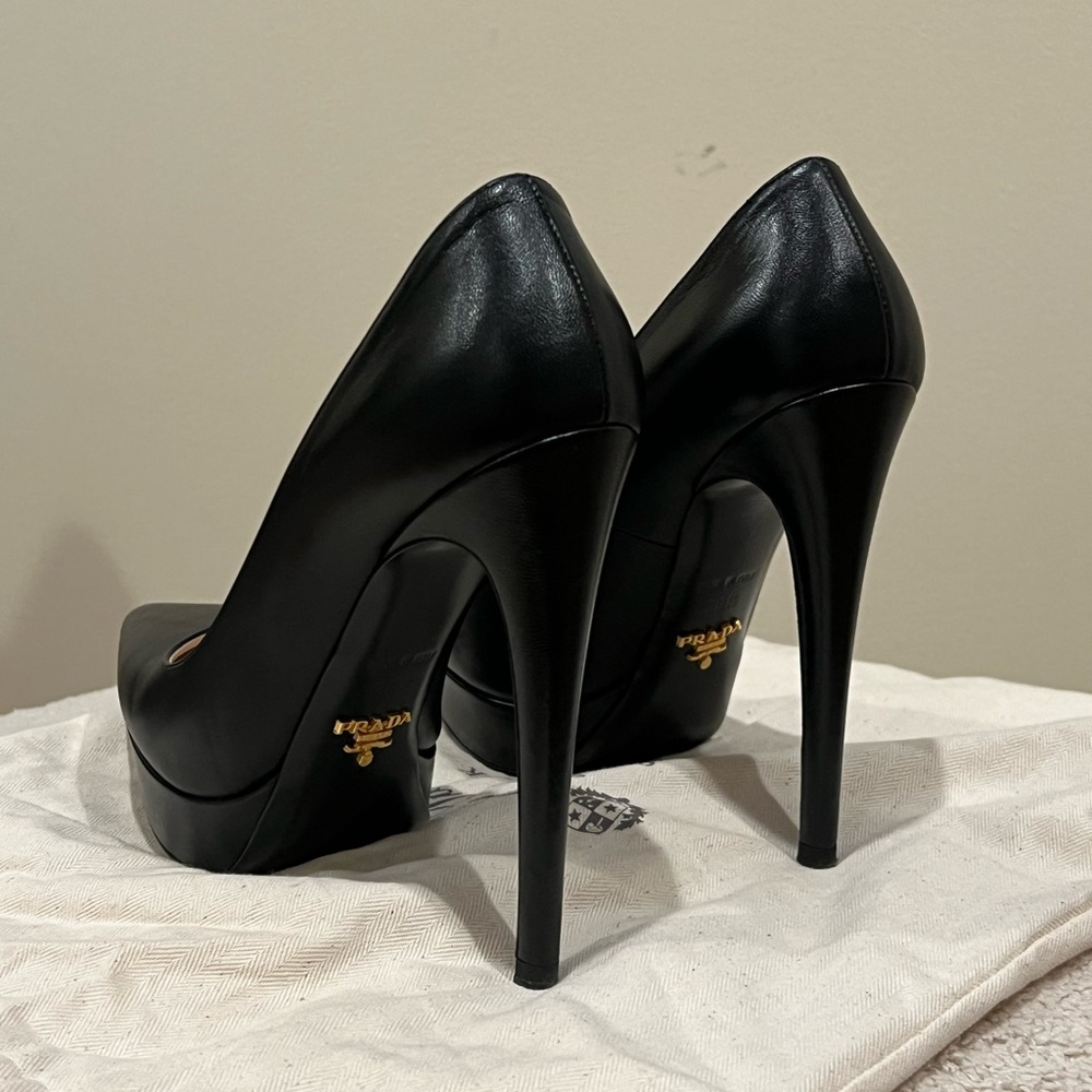 Prada Leather Platform Pumps / Heels - Picture 3 of 6